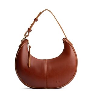 NWOT Portland Leather Nora Shoulder Bag, Cognac